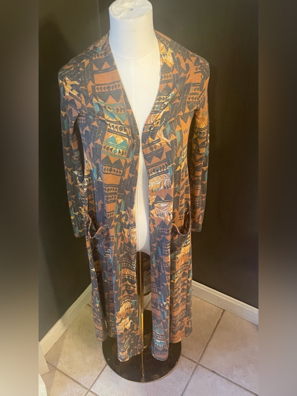 LuLaRoe "Sarah" Long Duster Cardigan — Size Extra Small (XS)